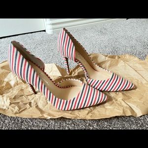 Jessica Simpson Red, White, and Blue pumps